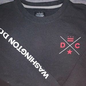 Washington D.C. Graphic T-shirt | Black | Long Sleeve | XL